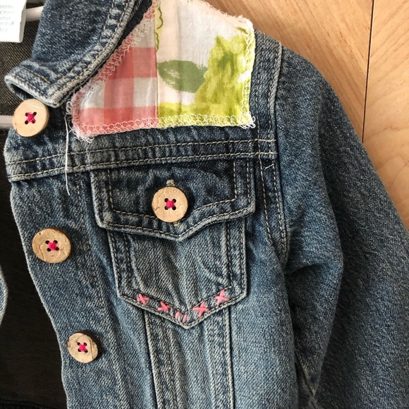 Embroidered baby girl Naartjie jean jacket - Picture 3 of 8